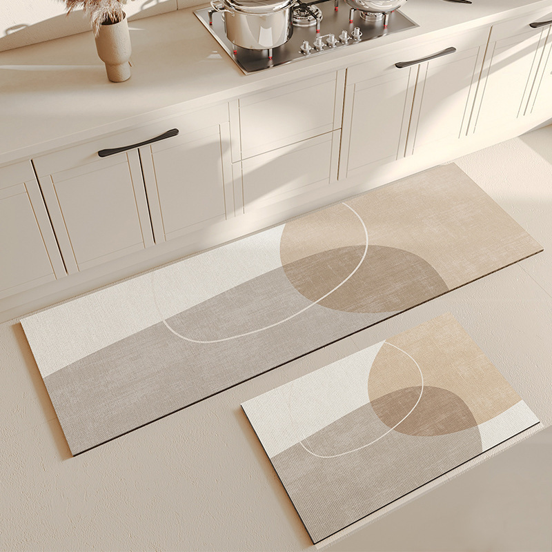 Quick Dry Diatomite Bath Mat - VIKAMA Diatomite Kitchen Mat Non-slip Quick