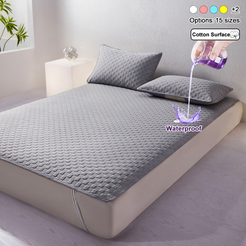 Waterproof Mattress Protector Breathable - Waterproof Mattress Pad Cover with 4