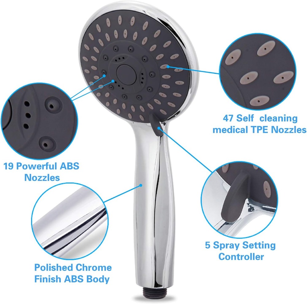 5-Setting High Pressure Handhe - огляд і ціна High Pressure Shower Head Handheld