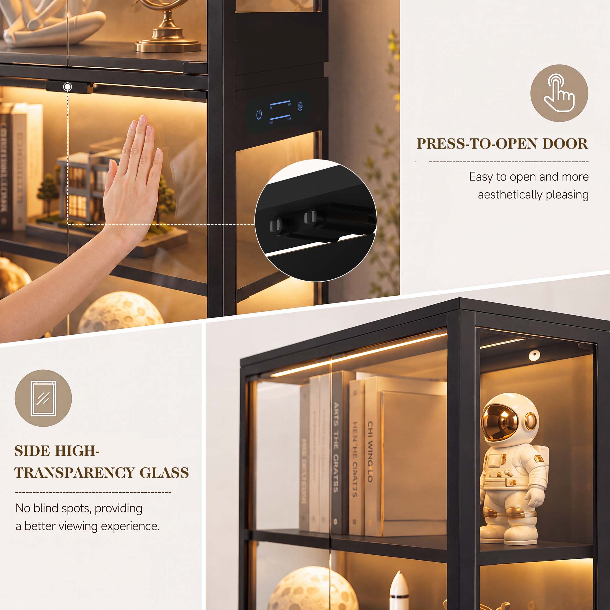 TCGBKAF 5‑Tier Display Cabinet - огляд і ціна Storage & Organization
