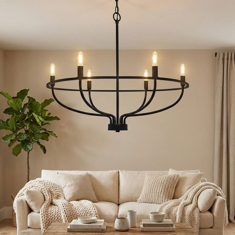 Modern Nordic Iron Ring LED Pe - огляд і ціна Lighting