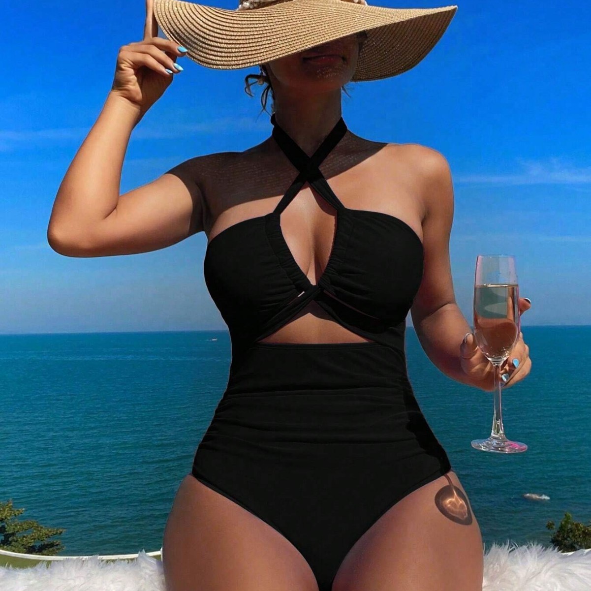 Women Swimsuit Halter Neck Sol - огляд і ціна Bath
