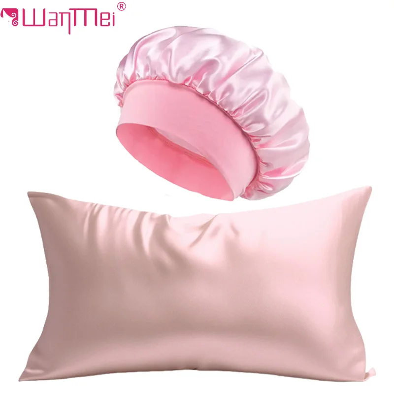 2PCs Silk Pillowcase & Satin B - огляд і ціна Satin Silk Pillowcase Hair Skin