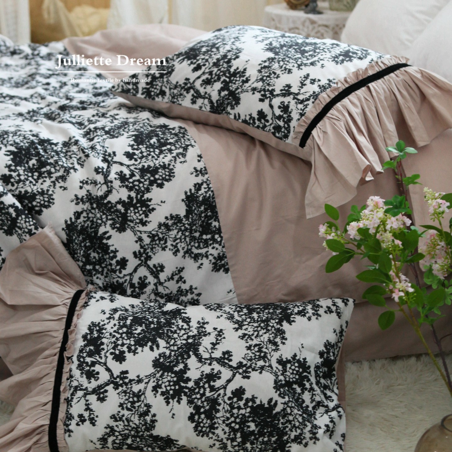 Christy French Style Princess  - огляд і ціна Aesthetic Floral Duvet Cover