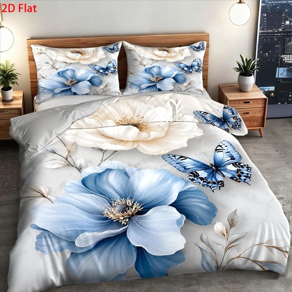 3Pc Light Luxury Style Blue an - огляд і ціна Duvet Cover Sets With Zipper