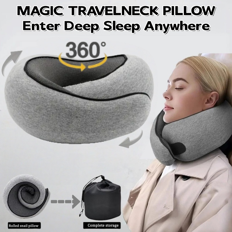 Portable U-shaped Travel Pillo - огляд і ціна Anti Snore Contour Pillow