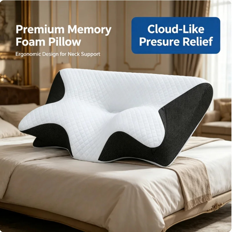 Memory Foam Cervical Pillow fo - огляд і ціна Memory Foam Orthopedic Pillow Neck Pain