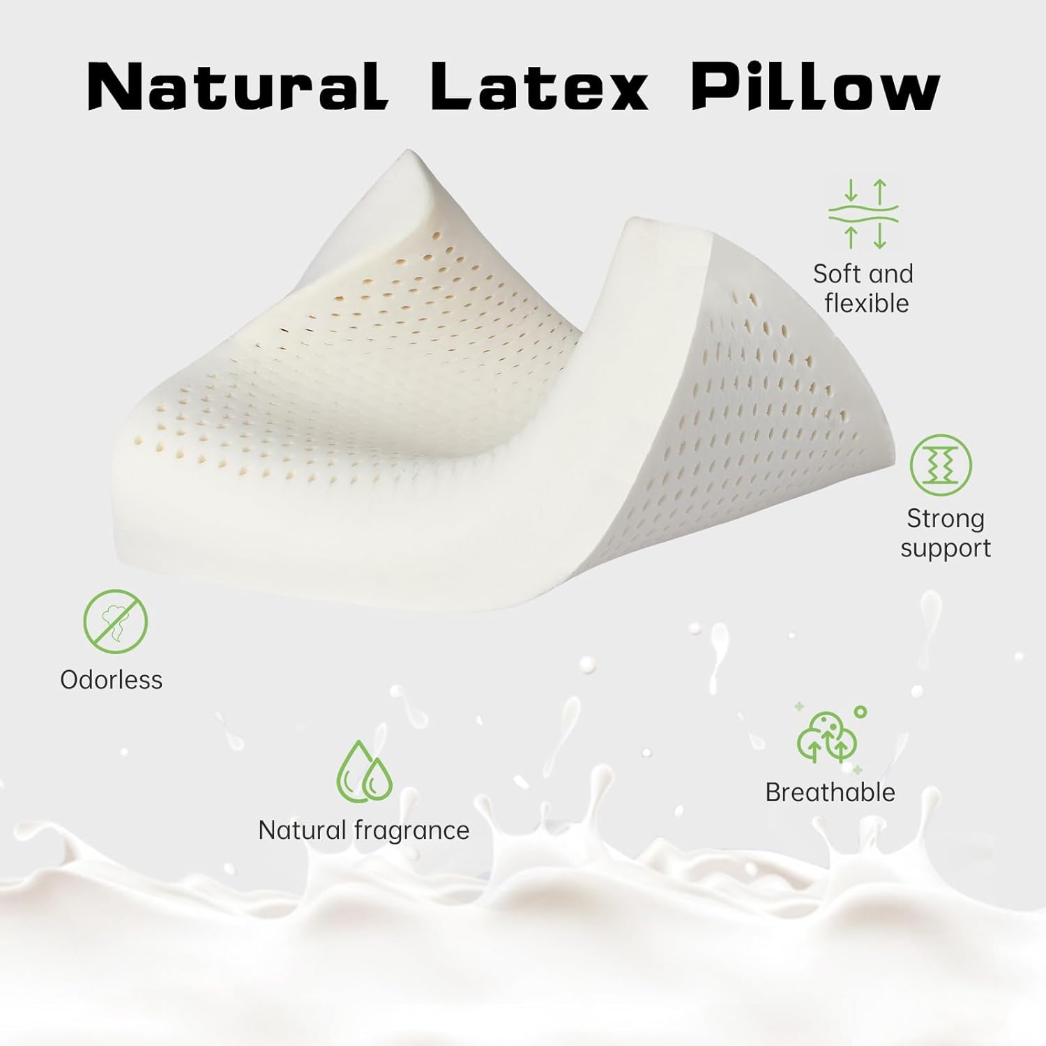 Thai Natural Latex Pillow for  - огляд і ціна Memory Foam Orthopedic Pillow Neck Pain
