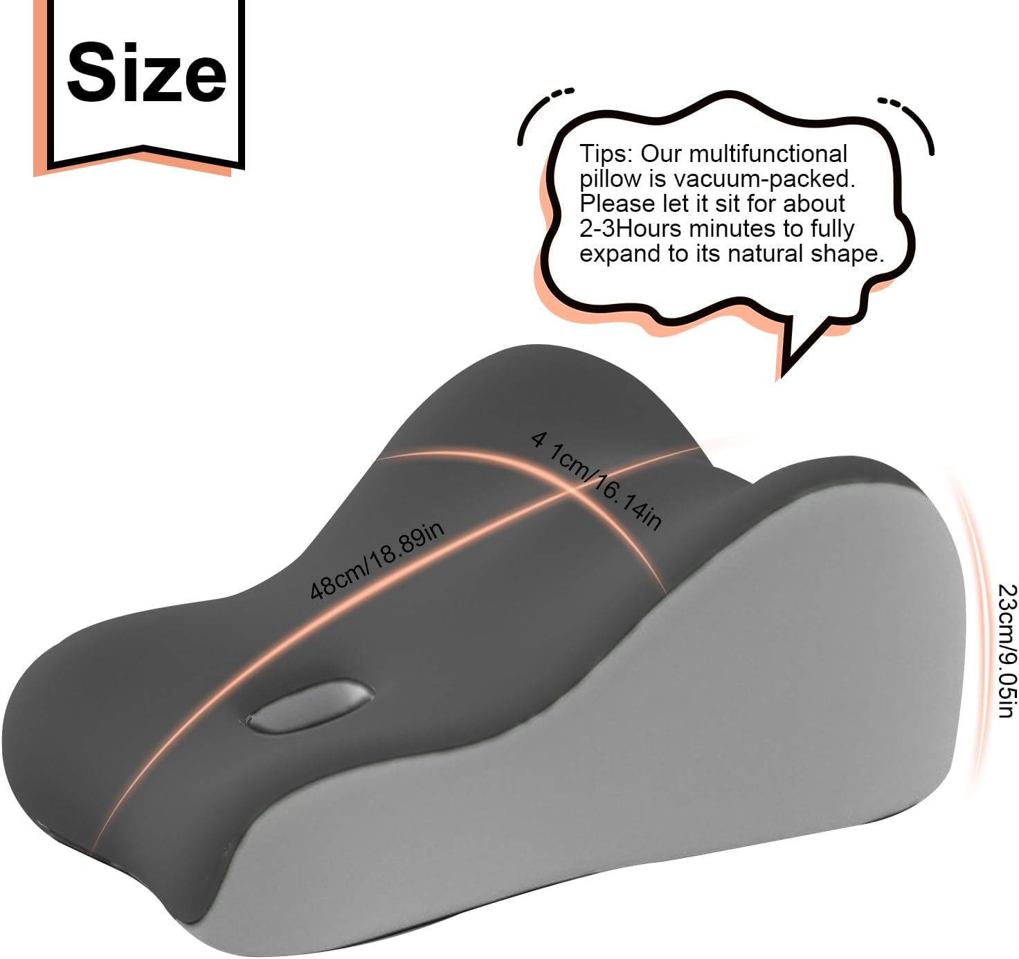 Intimacy Support Wedge Pillow  - огляд і ціна Memory Foam Orthopedic Pillow Neck Pain