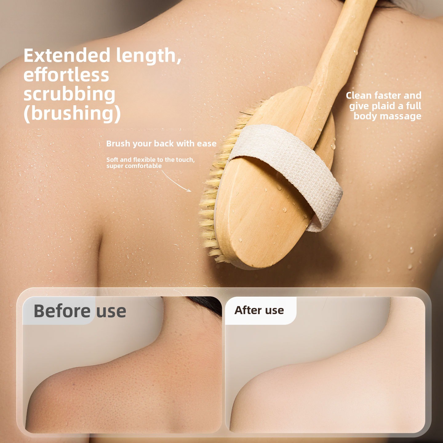 Pig Bristle Bath Brush Soft Br - огляд і ціна Bath