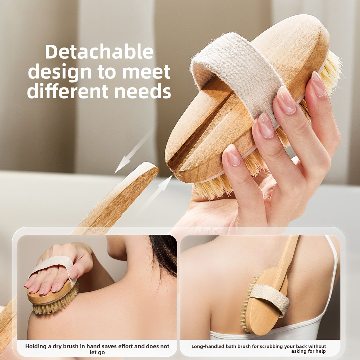 Pig Bristle Bath Brush Soft Br - огляд і ціна Bath