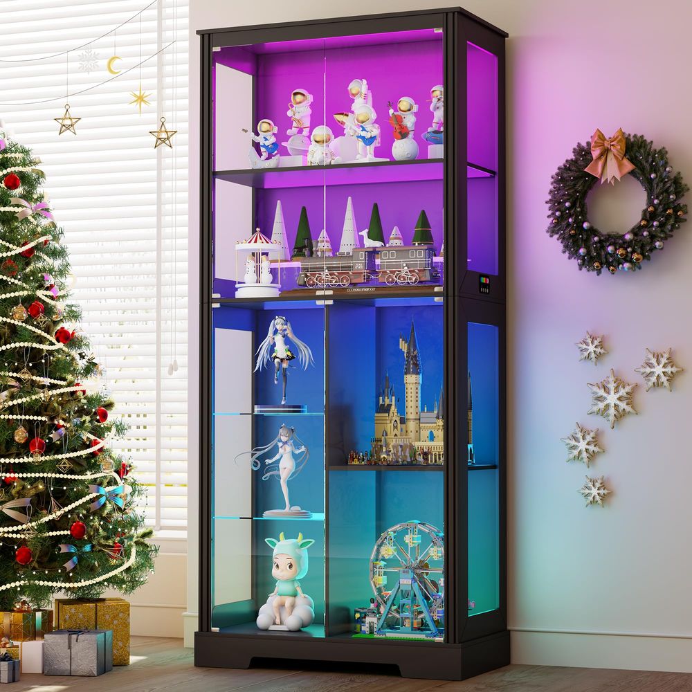 Lighted Corner Display Curio C - огляд і ціна Storage & Organization