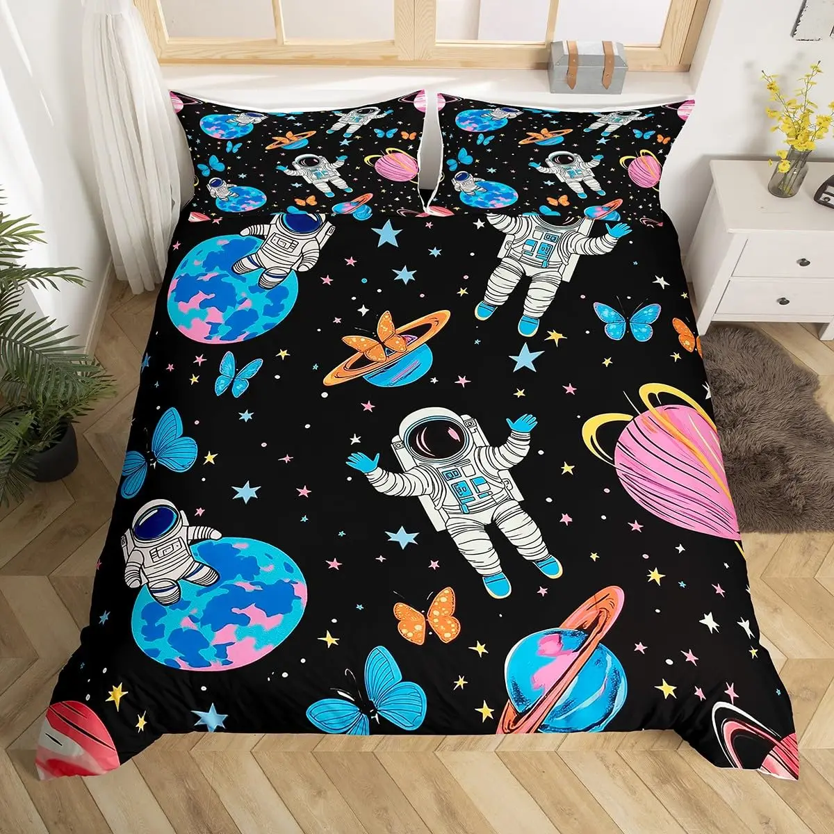 Astronaut Duvet Cover Set Cart - огляд і ціна Duvet Cover Sets With Zipper