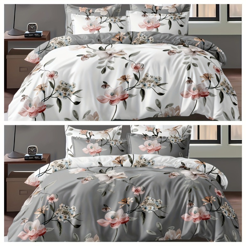 2/3PCS Green Floral Duvet Cove - огляд і ціна Aesthetic Floral Duvet Cover