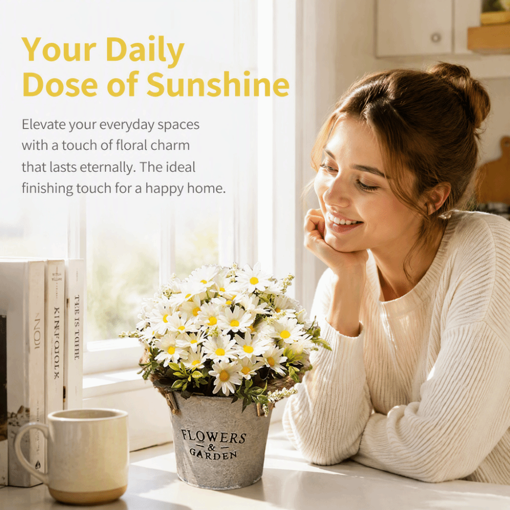 8.27x4.33in Artificial Daisy B - огляд і ціна Home Decor