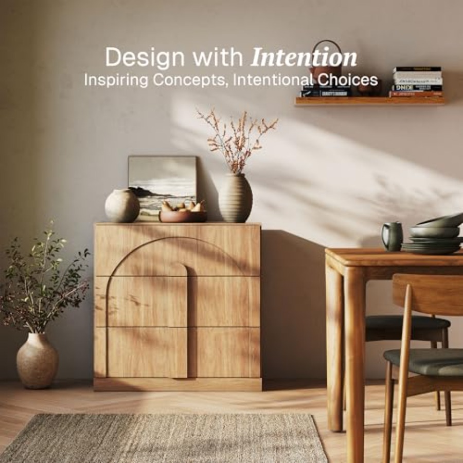 Sideboard Cabinet with 3 Drawe - огляд і ціна Kitchen