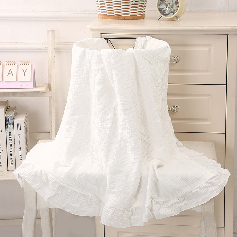 100% Cotton Ruffled Muslin Bla - огляд і ціна Muslin Cotton Bedspread