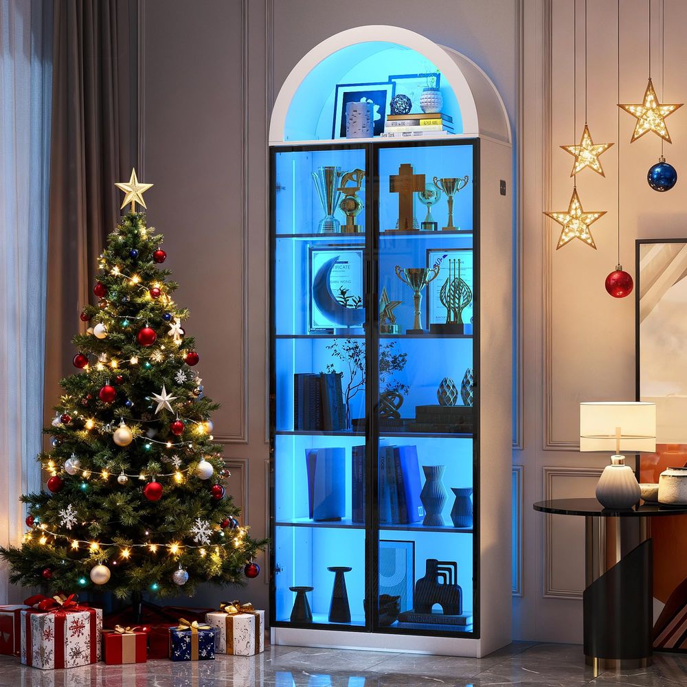 Display Cabinet with Doors and - огляд і ціна Storage & Organization