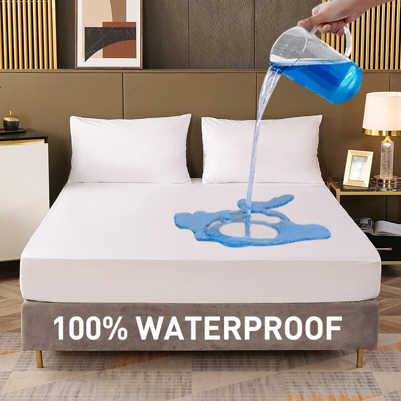 Waterproof Fitted Sheet Beddin - огляд і ціна Waterproof Mattress Protector Breathable