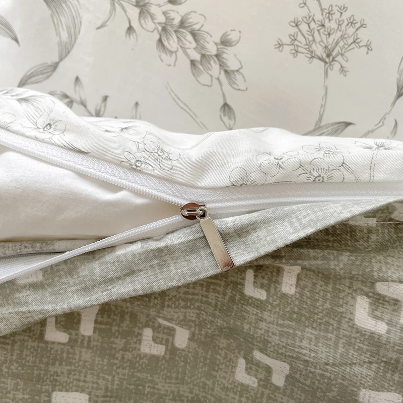 3pcs 100% Cotton Duvet Cover S - огляд і ціна Aesthetic Floral Duvet Cover