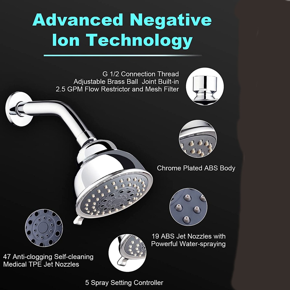 High Pressure Handheld Shower  - огляд і ціна High Pressure Shower Head Handheld
