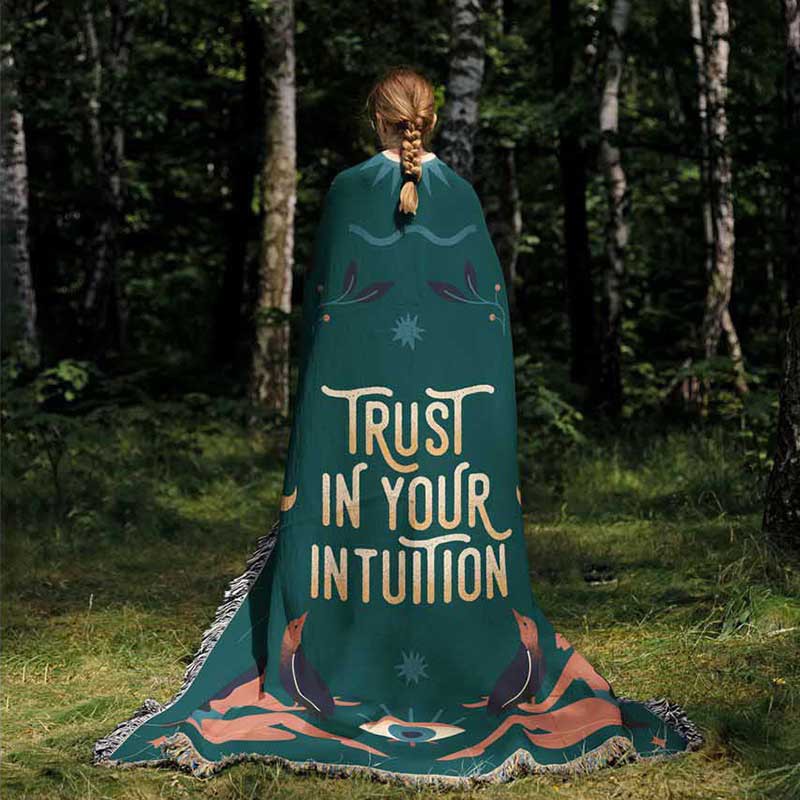 Trust Your Intuition Woven Tap - огляд і ціна Boho Throw Blanket Fringe