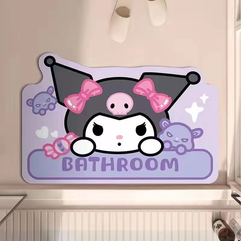 2026 New Kuromi Die Cut Diatom - огляд і ціна Quick Dry Diatomite Bath Mat