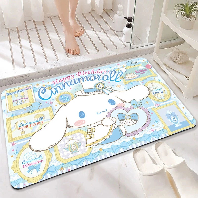 2026 New Kuromi Die Cut Diatom - огляд і ціна Quick Dry Diatomite Bath Mat