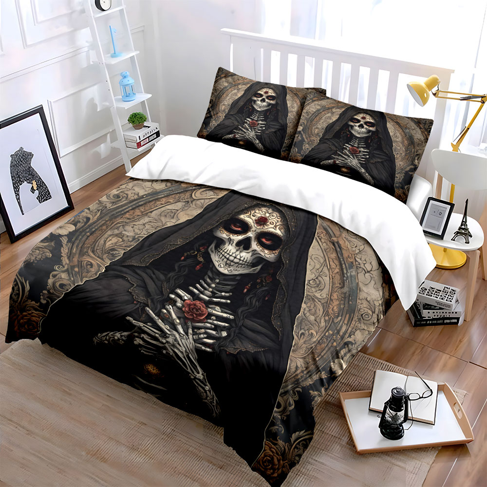 Dark Death Saint and Rose Patt - огляд і ціна Duvet Cover Sets With Zipper