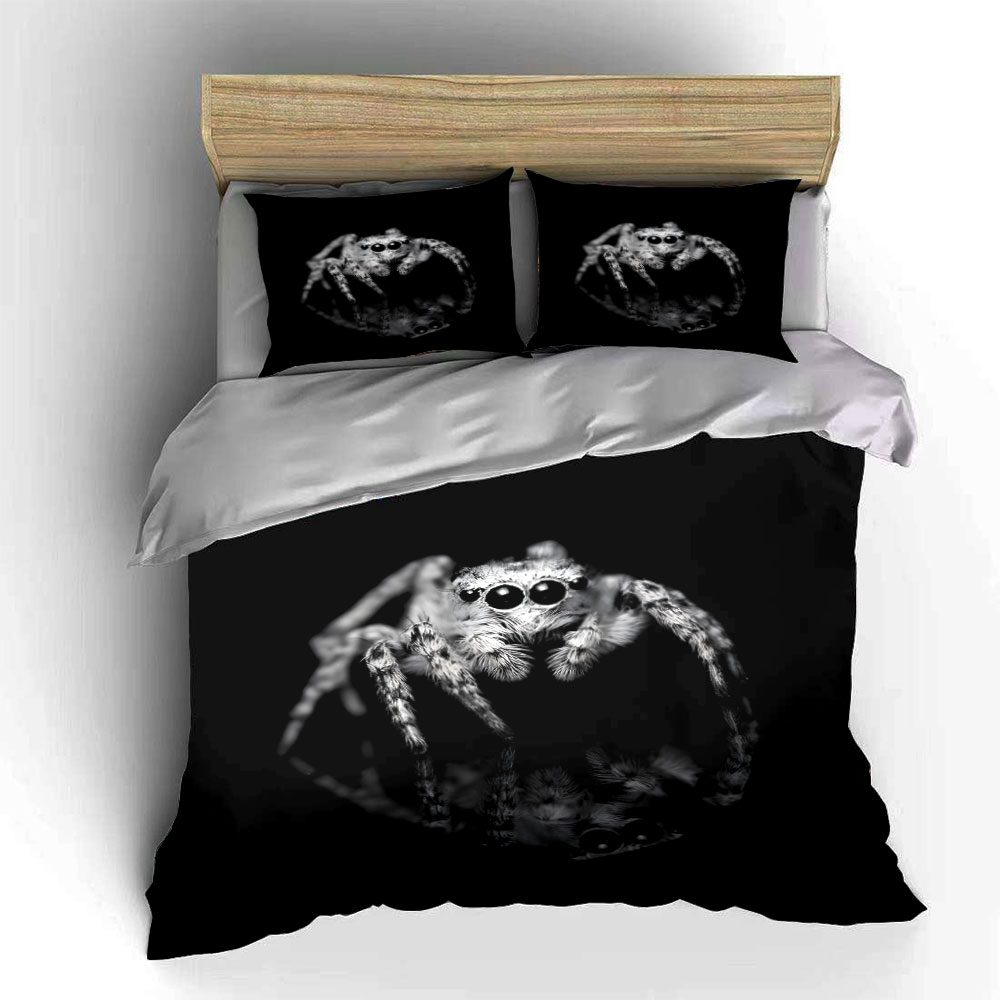Jumping Spider Black and White - огляд і ціна Duvet Cover Sets With Zipper